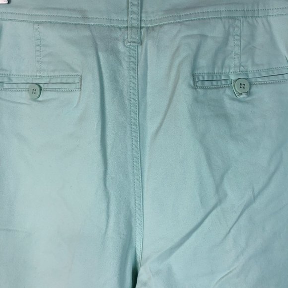 Any Day Ladies Size 8 Green Cotton Casual Pants - Picture 4 of 5